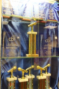 Awards from CBI and IBS at Radio DePaul (Photo: J. Waits) Awards from CBI and IBS at Radio DePaul (Photo: J. Waits)