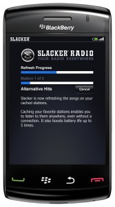 Slacker radio's auto refreshing feature