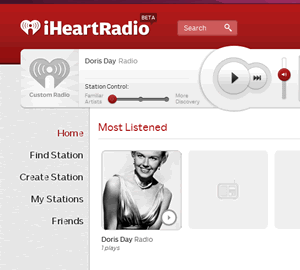 The iHeartRadio Doris Day channel