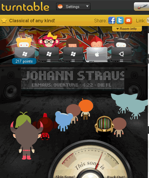 How to get new turntable.fm themes on Chrome