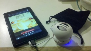 Kindle Fire with Pandora and speaker