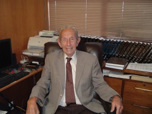 Harold Camping at Family Radio HQ in May 2011 (Photo: J. Waits)