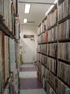 Record Library at KALX (2009 photo by J. Waits)