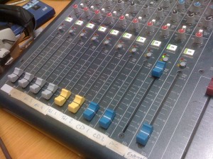 Board at Belfield FM in Ireland (Photo: J. Waits)