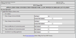 FCC LPFM form