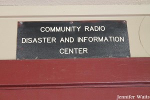 Community Radio Disaster and Information Center sign