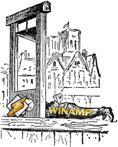 winamp in the guillotine