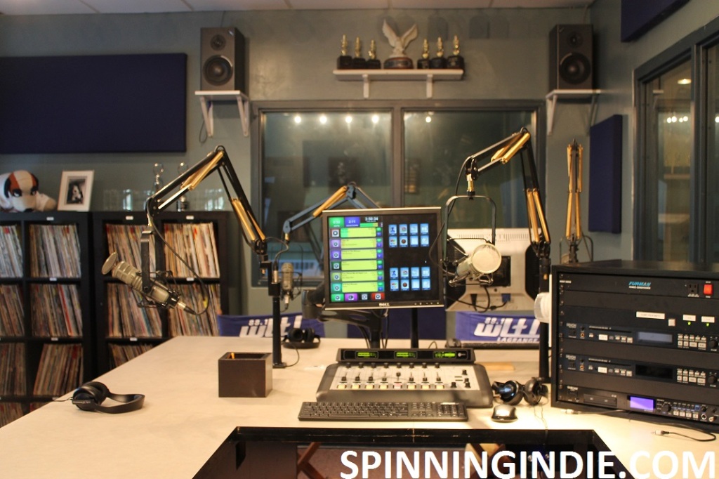 On-air studio at high school radio station WLTL