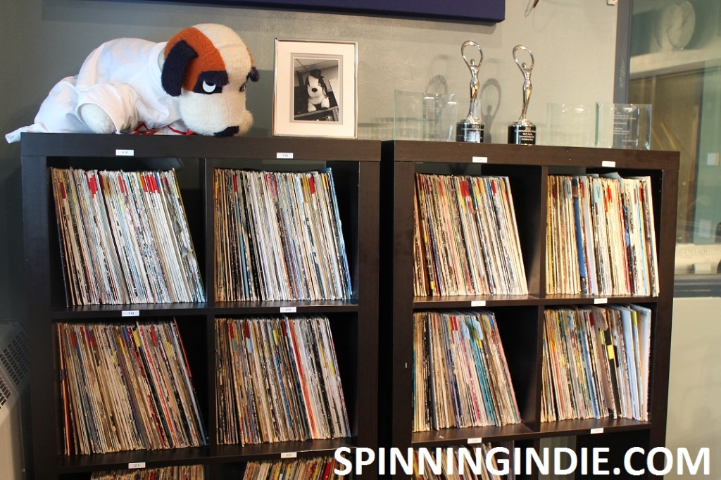 vinyl records at high school radio station WLTL