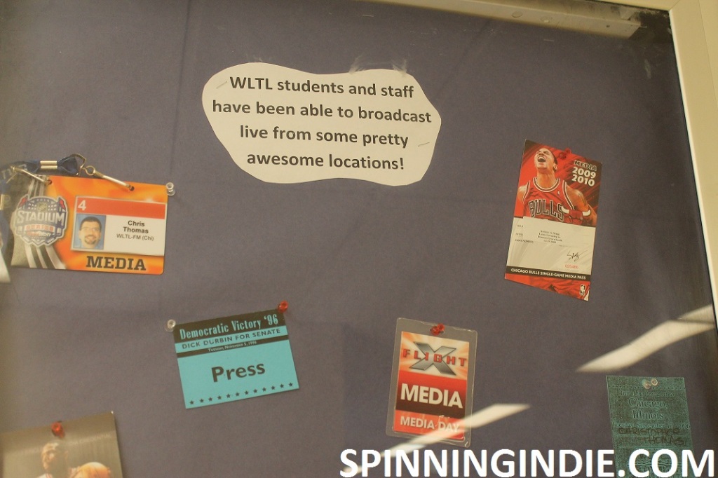 press passes for events covered by high school radio station WLTL