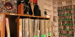 records and CDs at KUSF in Exile