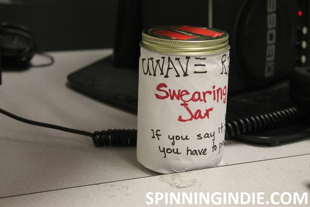 Swear Jar at college radio station UWave