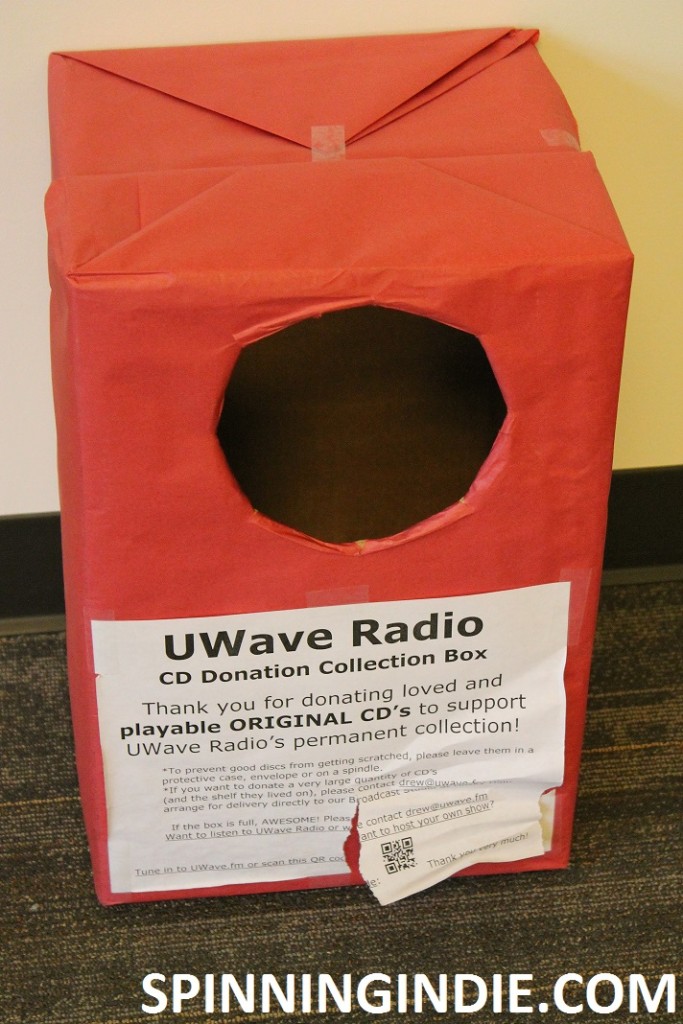 CD donation box at UWave