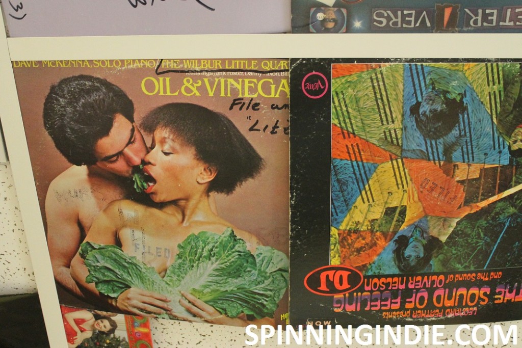 Oil and Vinegar album cover at college radio station WHRB