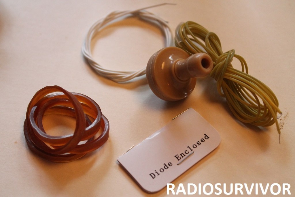 Crystal Radio Kit parts