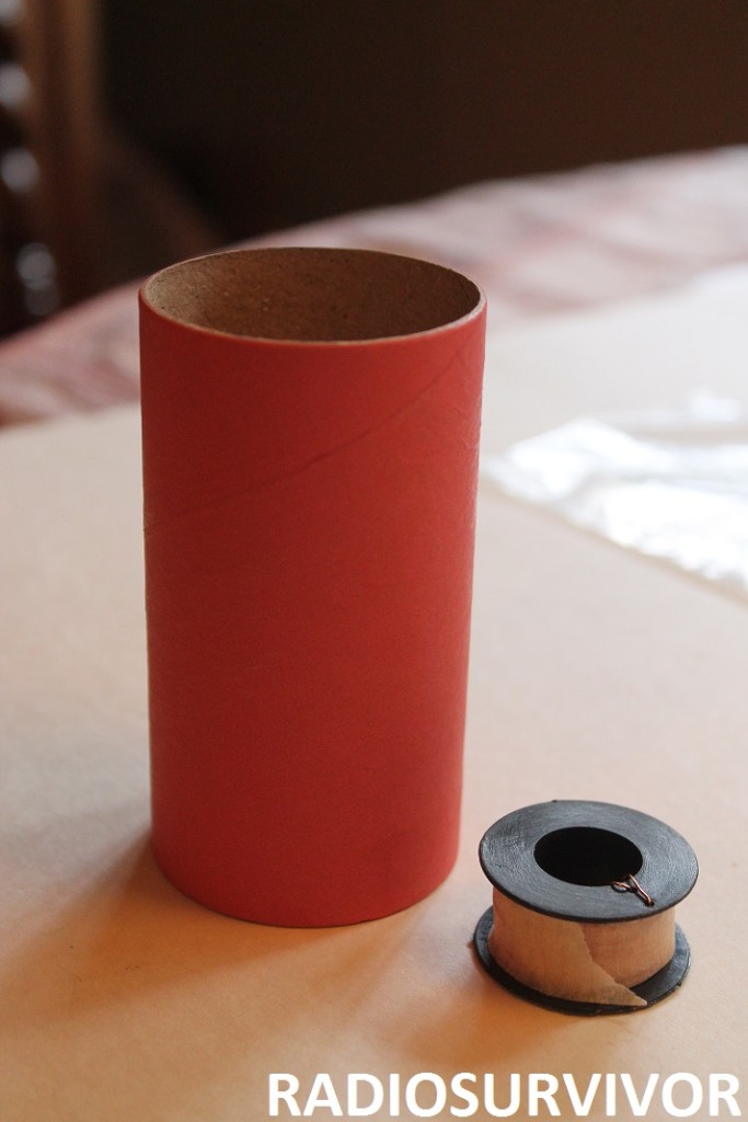 paper tube and spool of wire