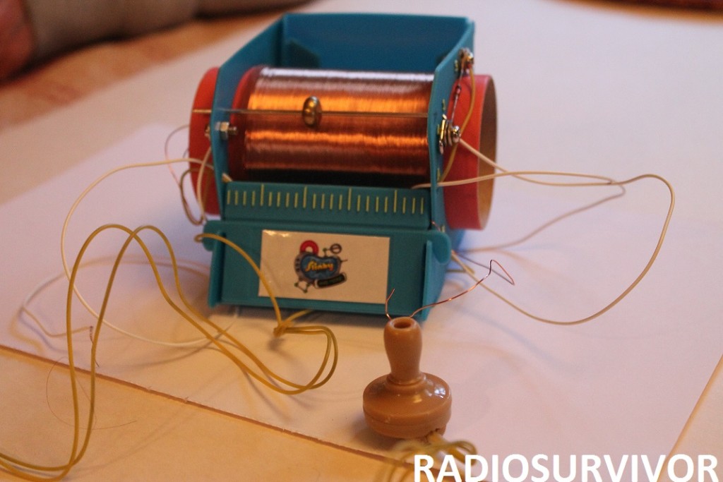 completed Slinky Crystal radio