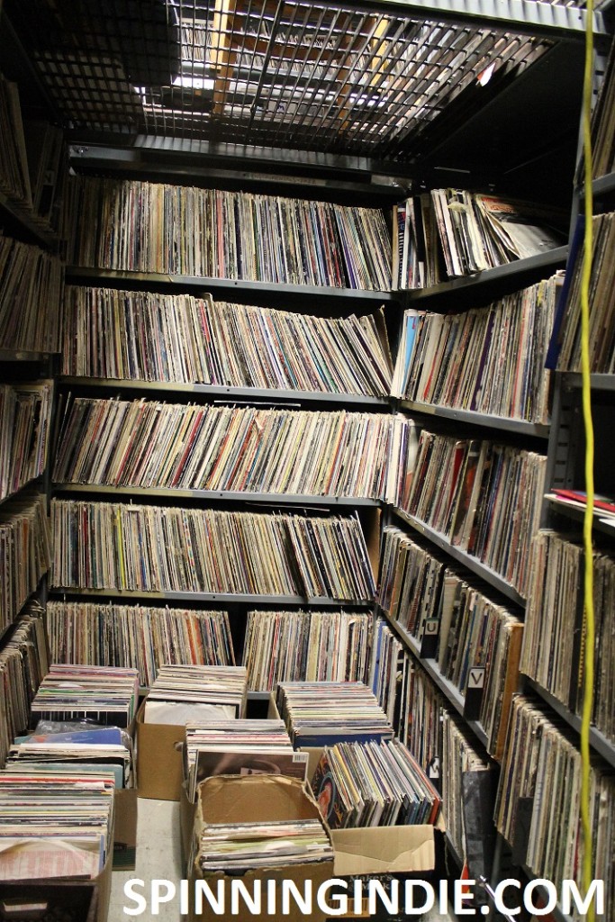Record Library at College Radio Station WMUC
