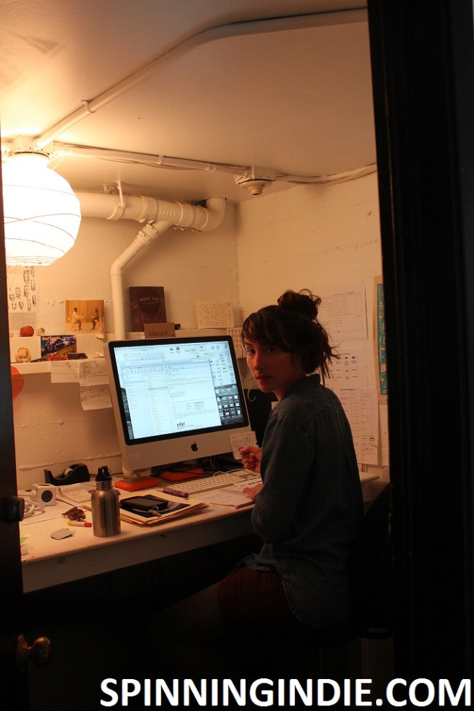 Renee Rhodes in her SFAI office