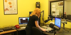 college radio station KXSU studio