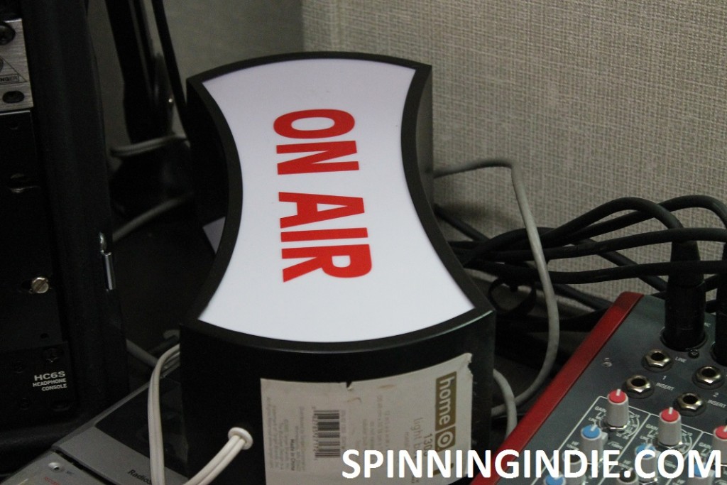 On Air sign at 9th Floor Radio