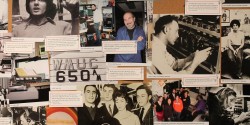 college radio history at WMUC exhibit