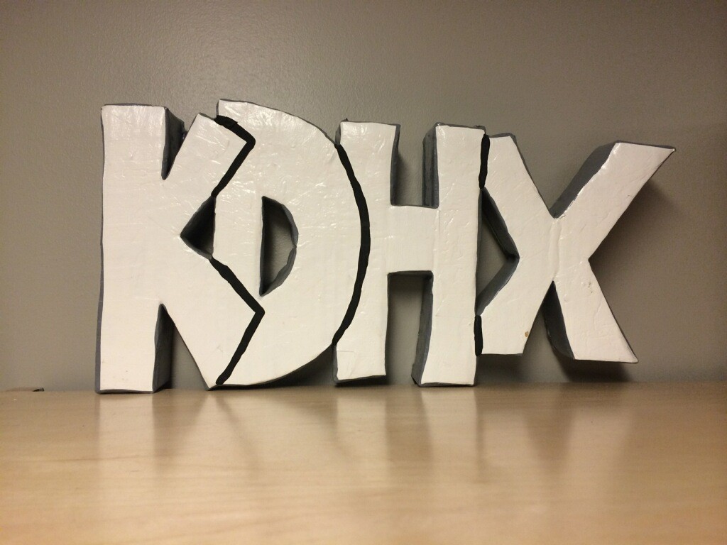 KDHX Leo Blais sign