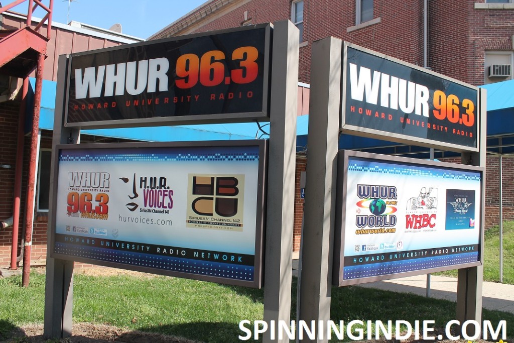 signage outside commercial college radio station WHUR
