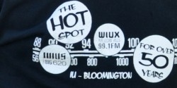 college radio station WIUX reunion tshirt logo