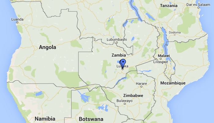 Zambia map