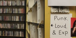 pUNK, LOUd and ExPerimental sign at college radio station KAOS. Photo: J. Waits