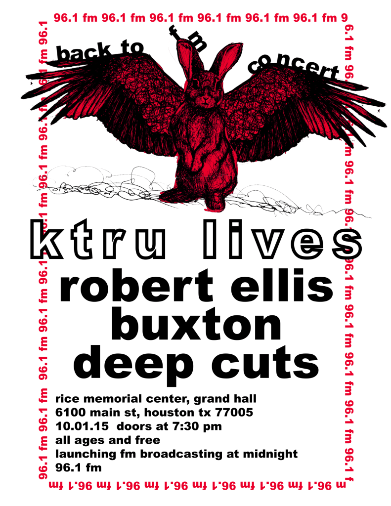 KTRU concert flyer