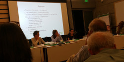 KUSP board meeting; photo, Matthew Lasar