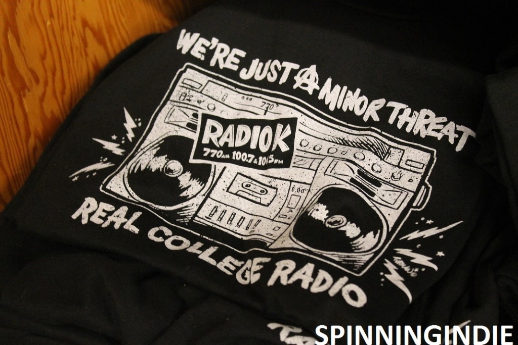 Radio K, "we're just a minor threat" T-shirt