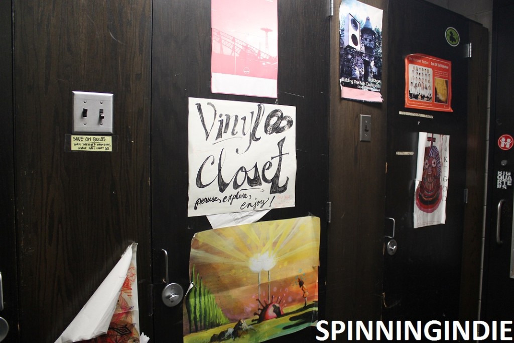 vinyl closet at Radio K