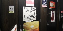 vinyl closet at college radio station Radio K. Photo: J. Waits