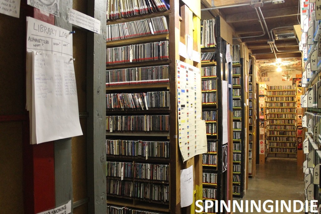 KBOO music library. Photo: J. Waits