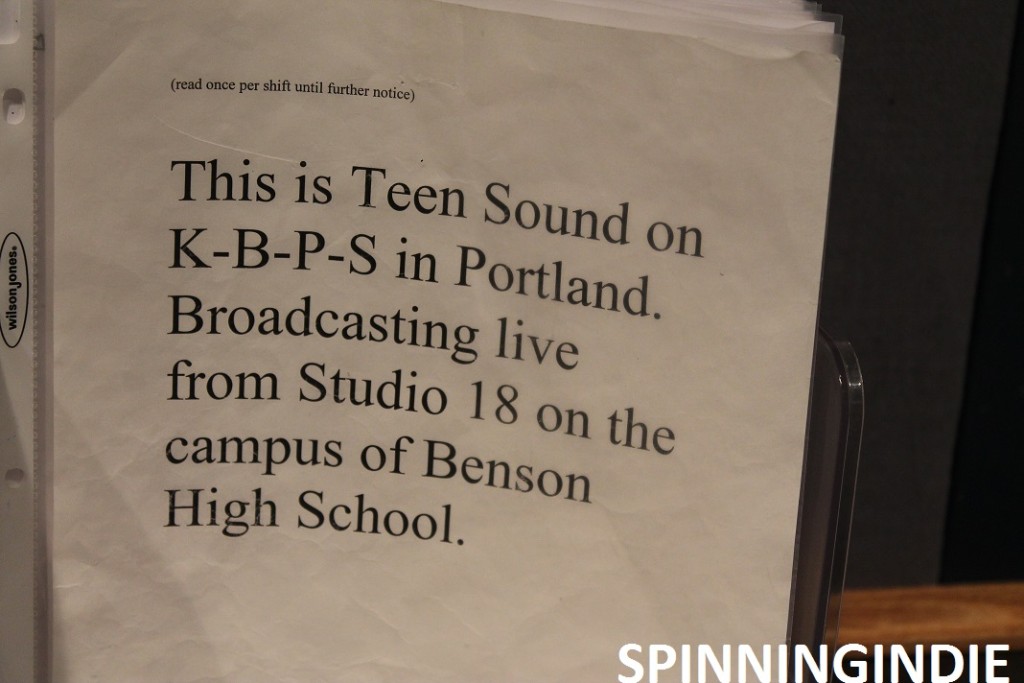 Sign at KBPS. Photo: J. Waits