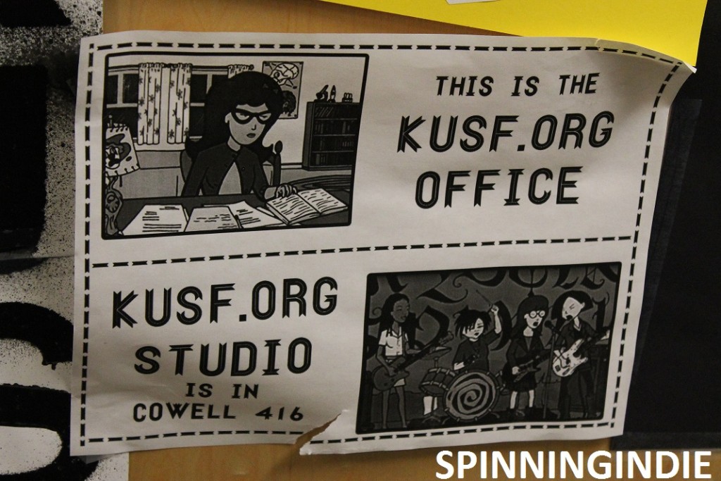 Sign at KUSF.org. This is the KUSF.org office. Photo: J Waits