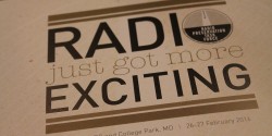 College Radio Watch: Preserving College Radio’s History at the RPTF Conference Radio Preservation Task Force - back of program: "Radio Just Got More Exciting" - Photo: J. Waits