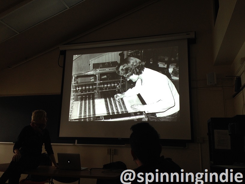 Sharing history of radio art. Photo: J. Waits