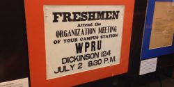 From the WPRB history exhibit: Recruitment poster for WPRU. Photo: J. Waits