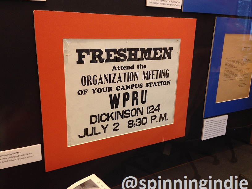 From the WPRB history exhibit: Recruitment poster for WPRU. Photo: J. Waits