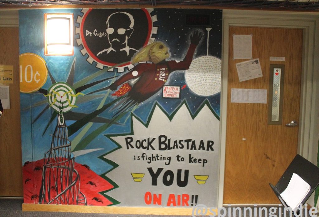Mural in WPRB record library. Photo: J. Waits