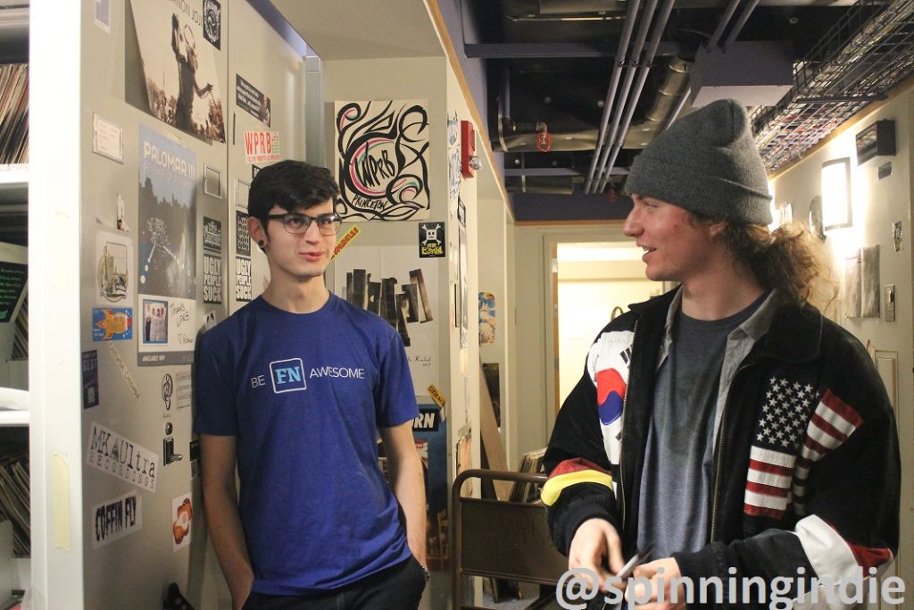 DJs in WPRB Record Library. Photo: J. Waits