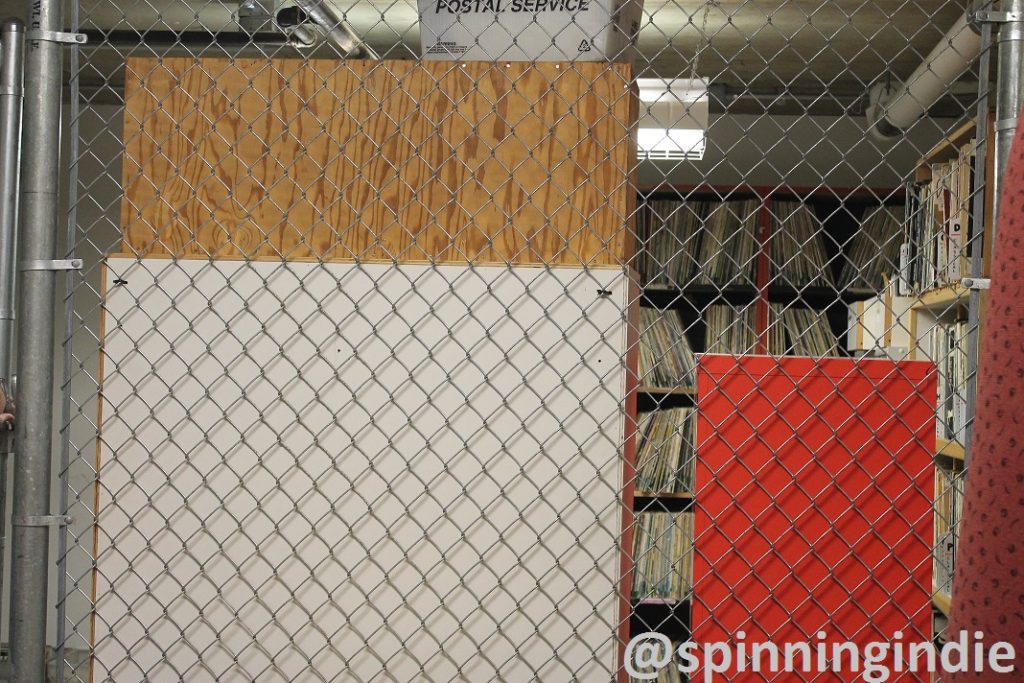 Record storage at college radio station KAOS at Evergreen State University. Photo: J. Waits