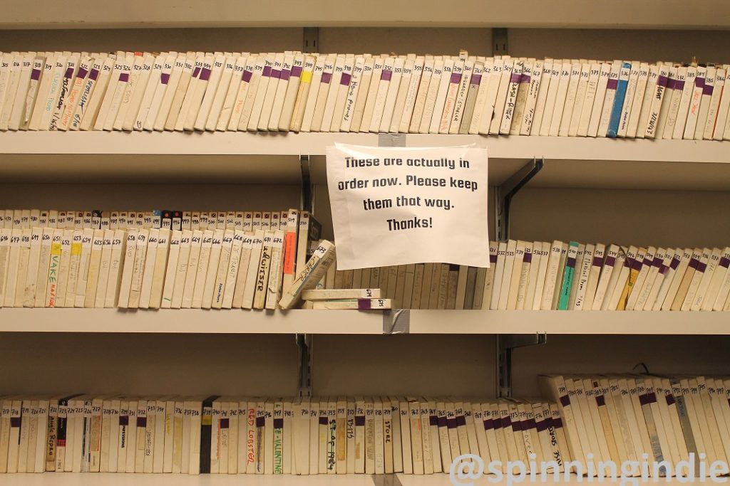 Vintage reel-to-reel tapes at WPRB. Photo: J. Waits