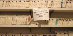 Vintage reel-to-reel tapes at WPRB. Photo: J. Waits