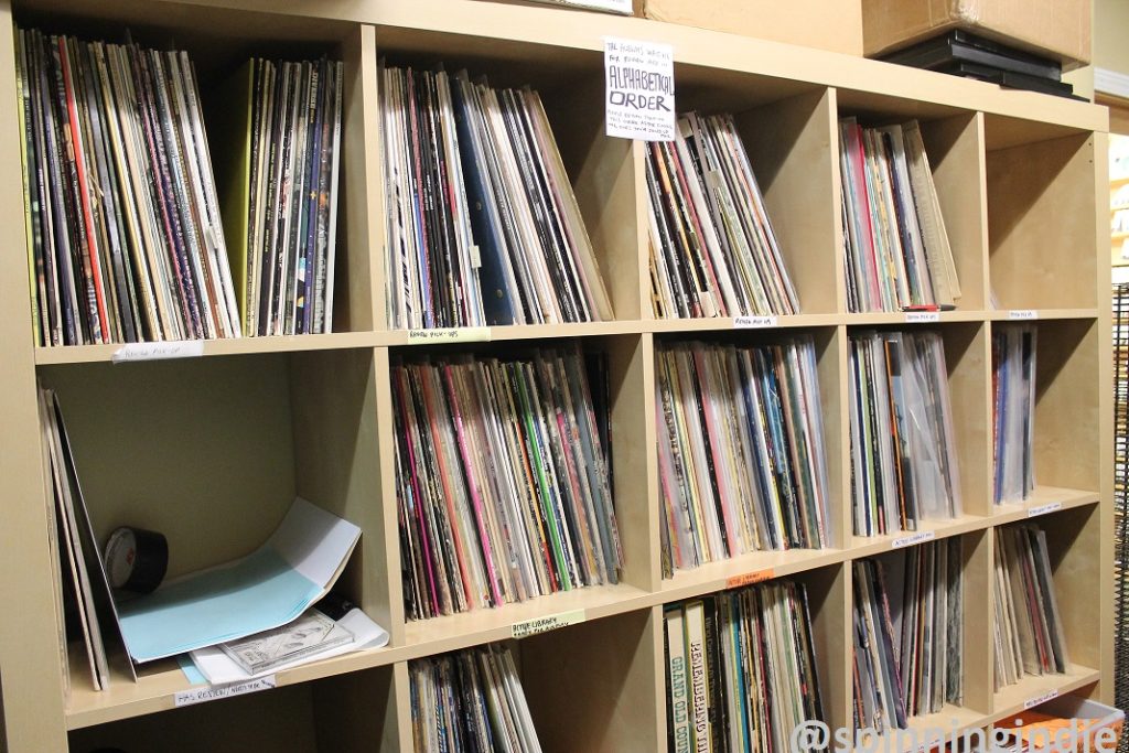 Vinyl LPs at CHIRP. Photo: J. Waits
