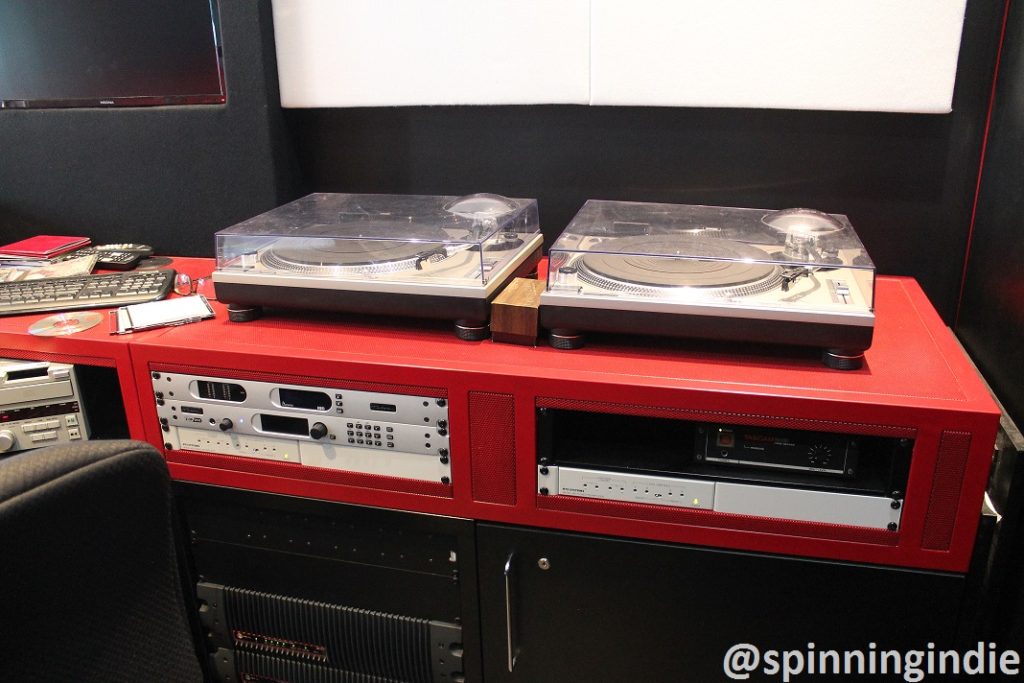 Turntables in WERA-LP studio. Photo: J. Waits